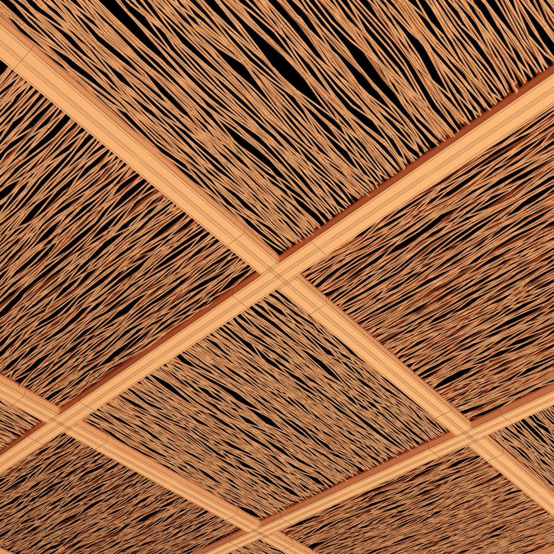Wood Branch Beam 3D Model – Architectural Decoration, FBX, PBR Textures - View 16