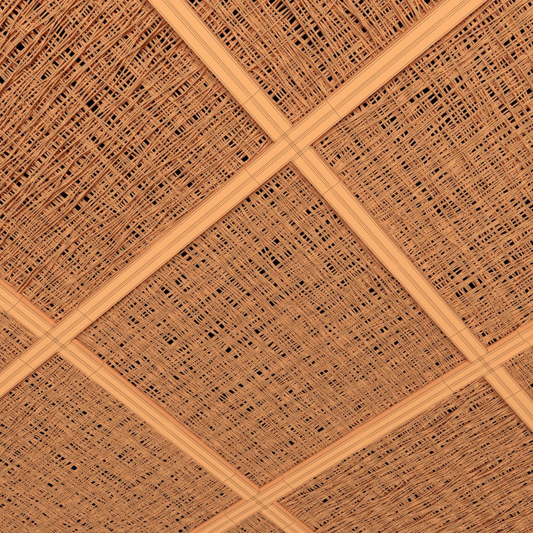 Wood Branch Beam 3D Model – Architectural Decoration, FBX, PBR Textures - View 17
