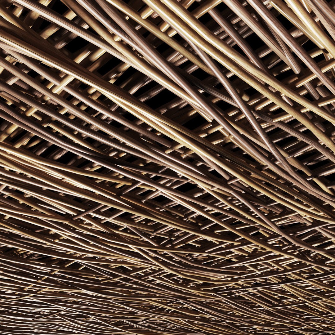 Wood Branch Beam 3D Model – Architectural Decoration, FBX, PBR Textures - View 9
