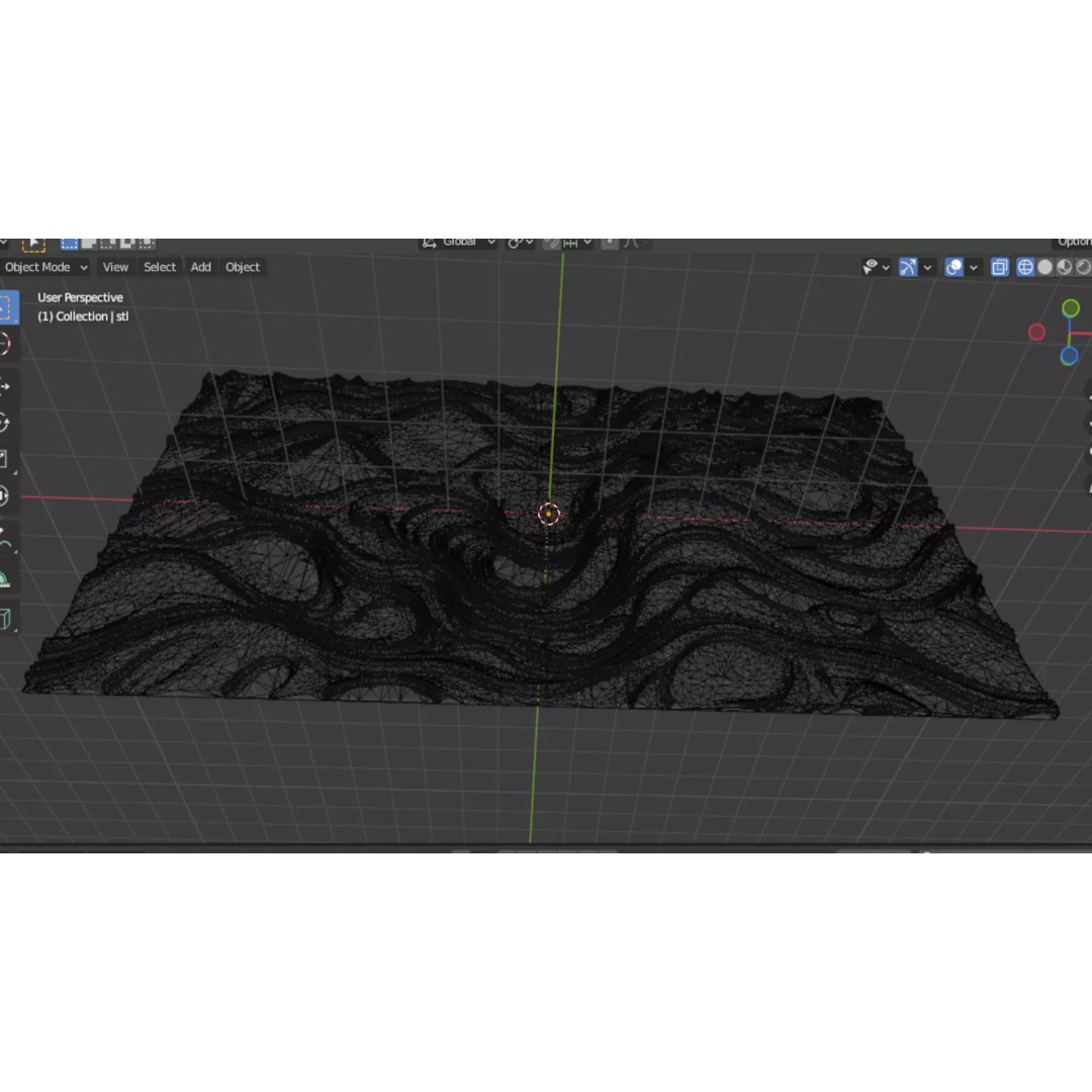 Modern Panel Wall Decor 3D Model – Artistic Relief for CNC & 3D Printing