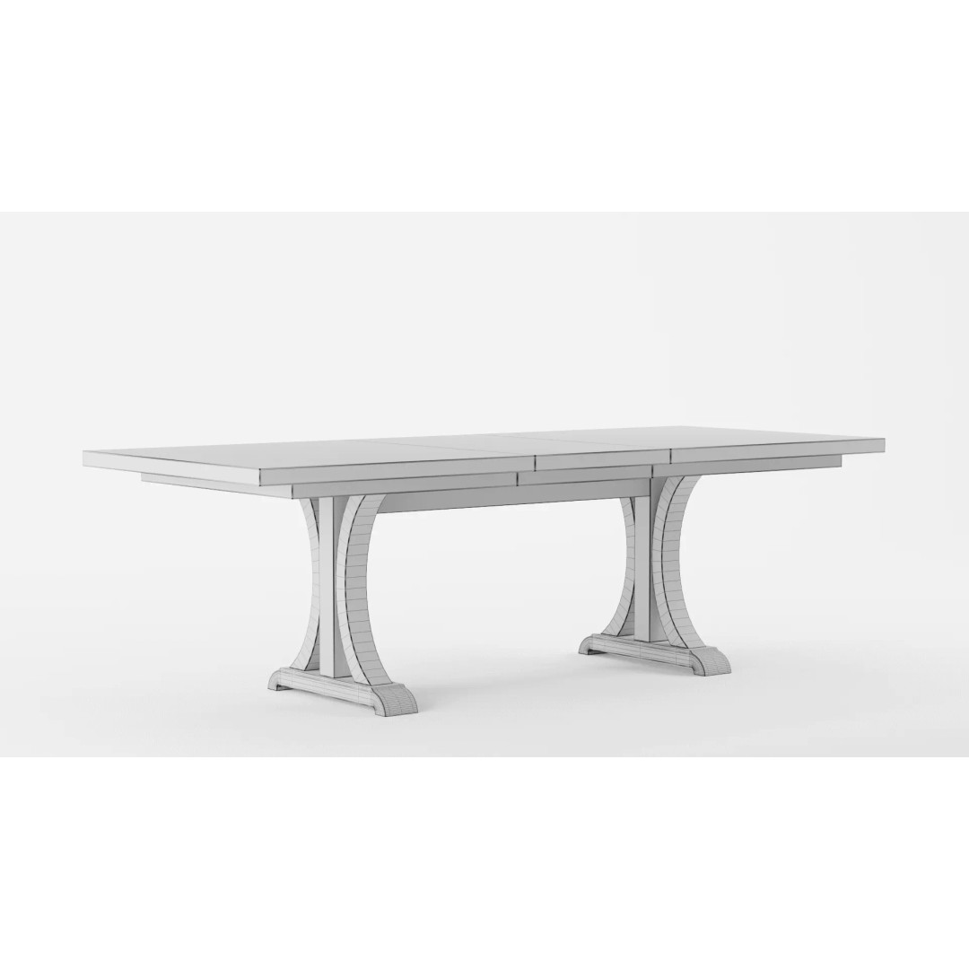 Winner Only Casual Dining Pedestal Table 3D Model – PBR Textures, FBX & Blender