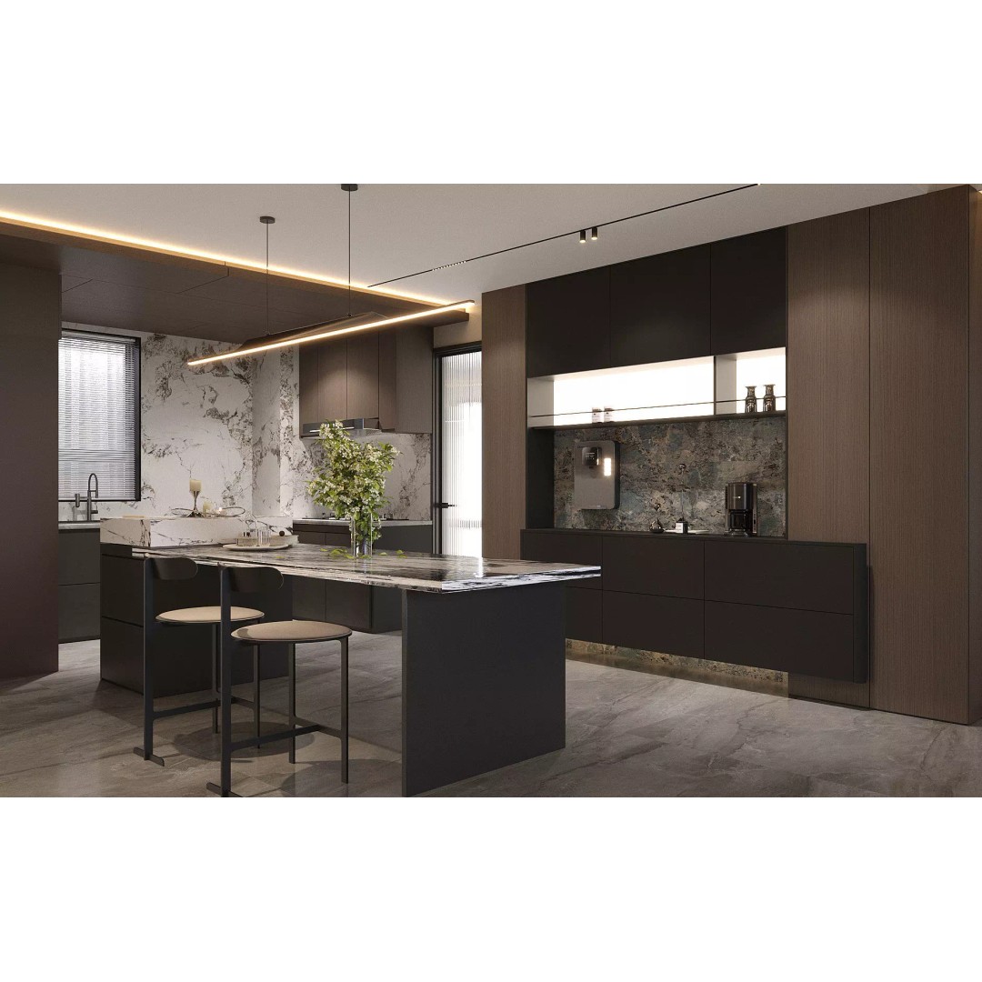 Italian Style Living and Dining Room 3D Model – Luxurious Interior Asset, FBX - View 6
