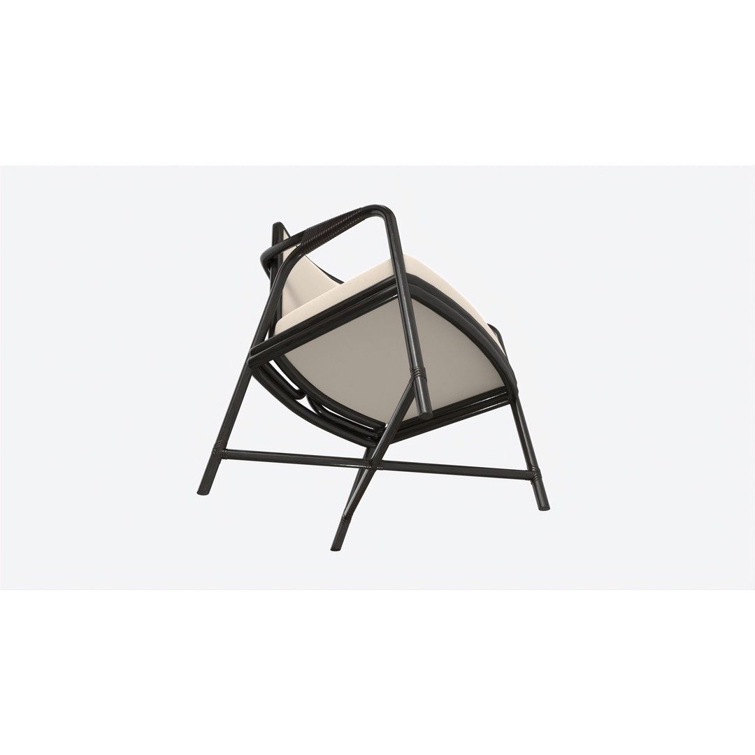 Baker Knot Armchair 3D Model – PBR Textured, FBX, Game-Ready - View 5