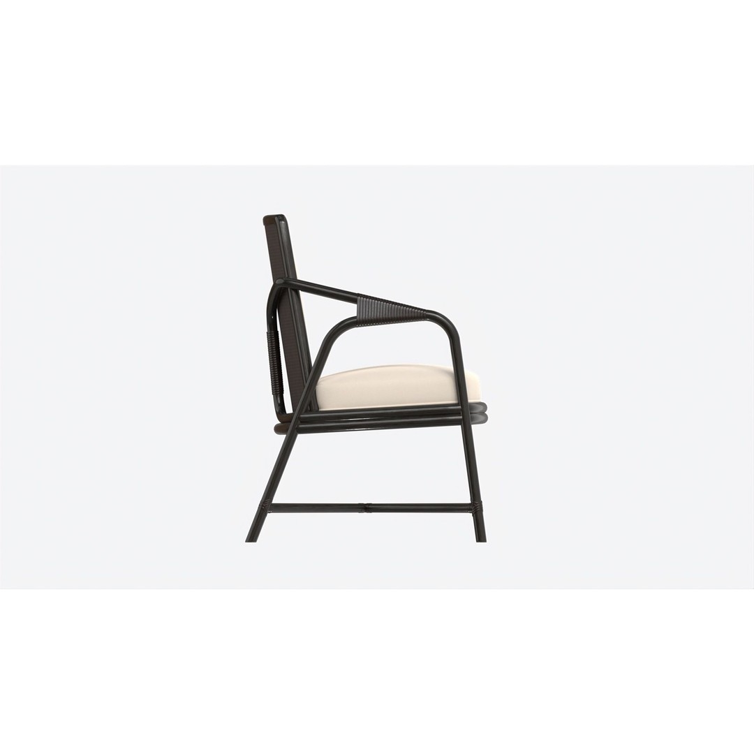 Baker Knot Armchair 3D Model – PBR Textured, FBX, Game-Ready - View 7