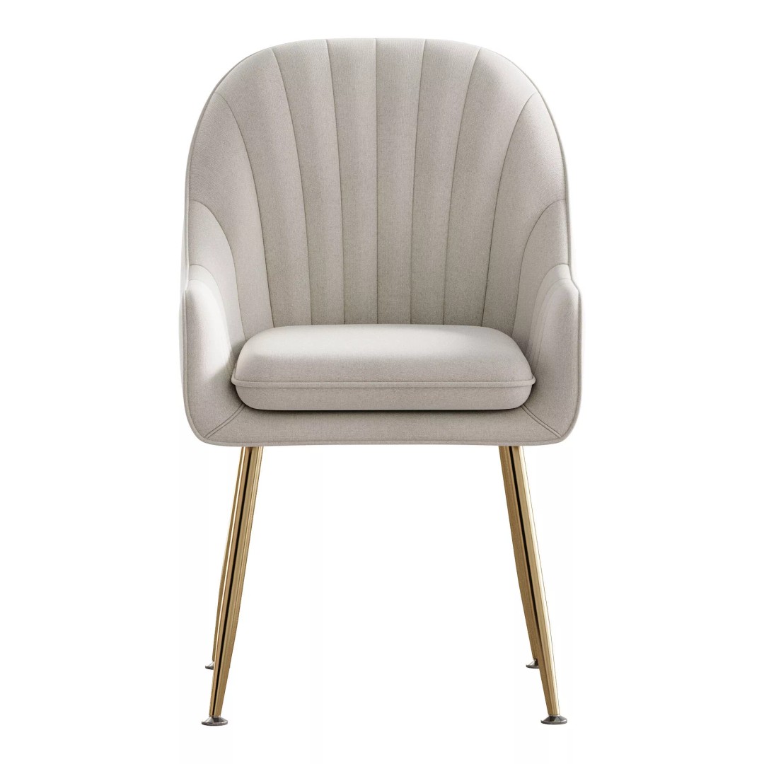 Scandinavian Dining Chair 3D Model – Elegant Upholstered Design, FBX - View 13