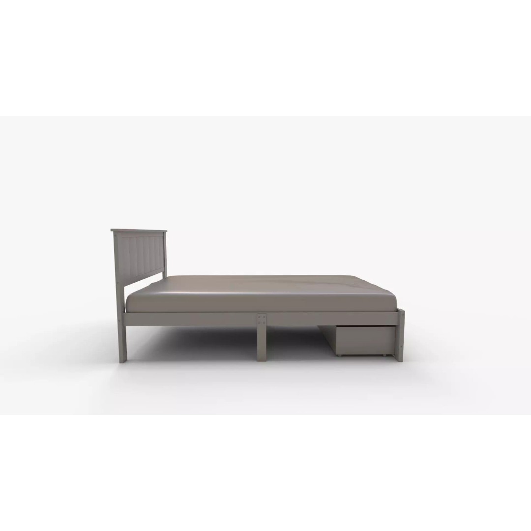 Boston Platform Bed 3D Model – Contemporary Furniture, PBR Textures, FBX - View 12