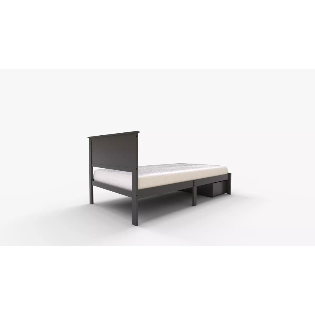 Boston Platform Bed 3D Model – Contemporary Furniture, PBR Textures, FBX - View 4