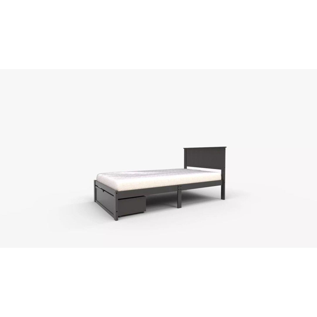 Boston Platform Bed 3D Model – Contemporary Furniture, PBR Textures, FBX - View 9