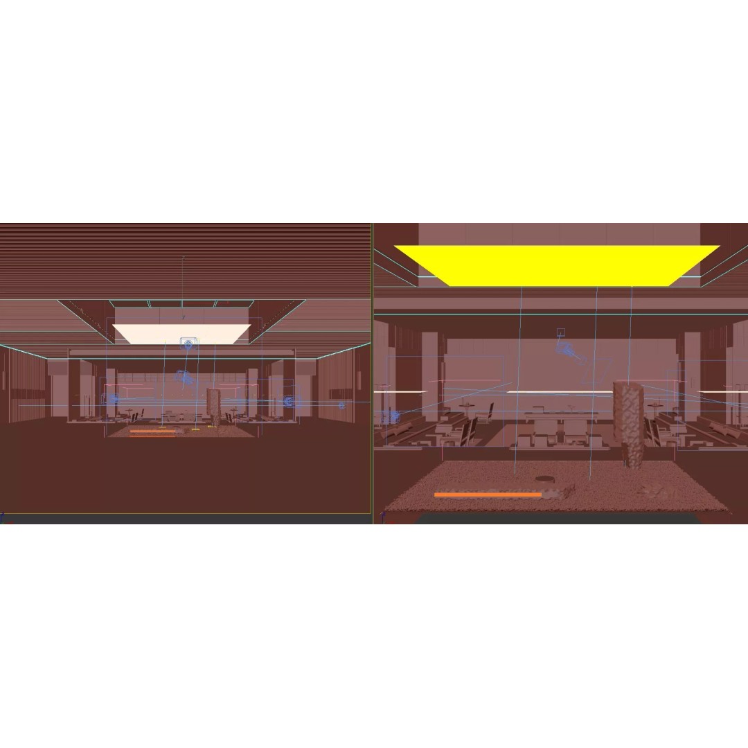 Mountain Resort Hotel Lobby 3D Model – Modern Interior Scene, FBX, OBJ, Blender - View 12