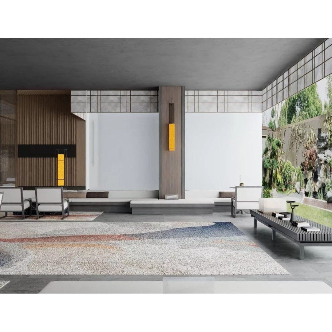 Mountain Resort Hotel Lobby 3D Model – Modern Interior Scene, FBX, OBJ, Blender - View 7
