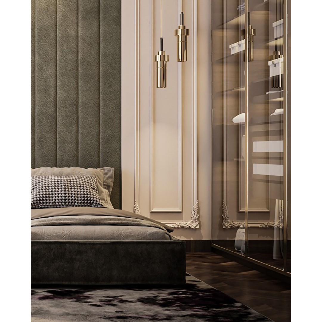 Luxurious Double Bedroom 3D Model – Neo-Classic Interior, 3Ds Max - View 7