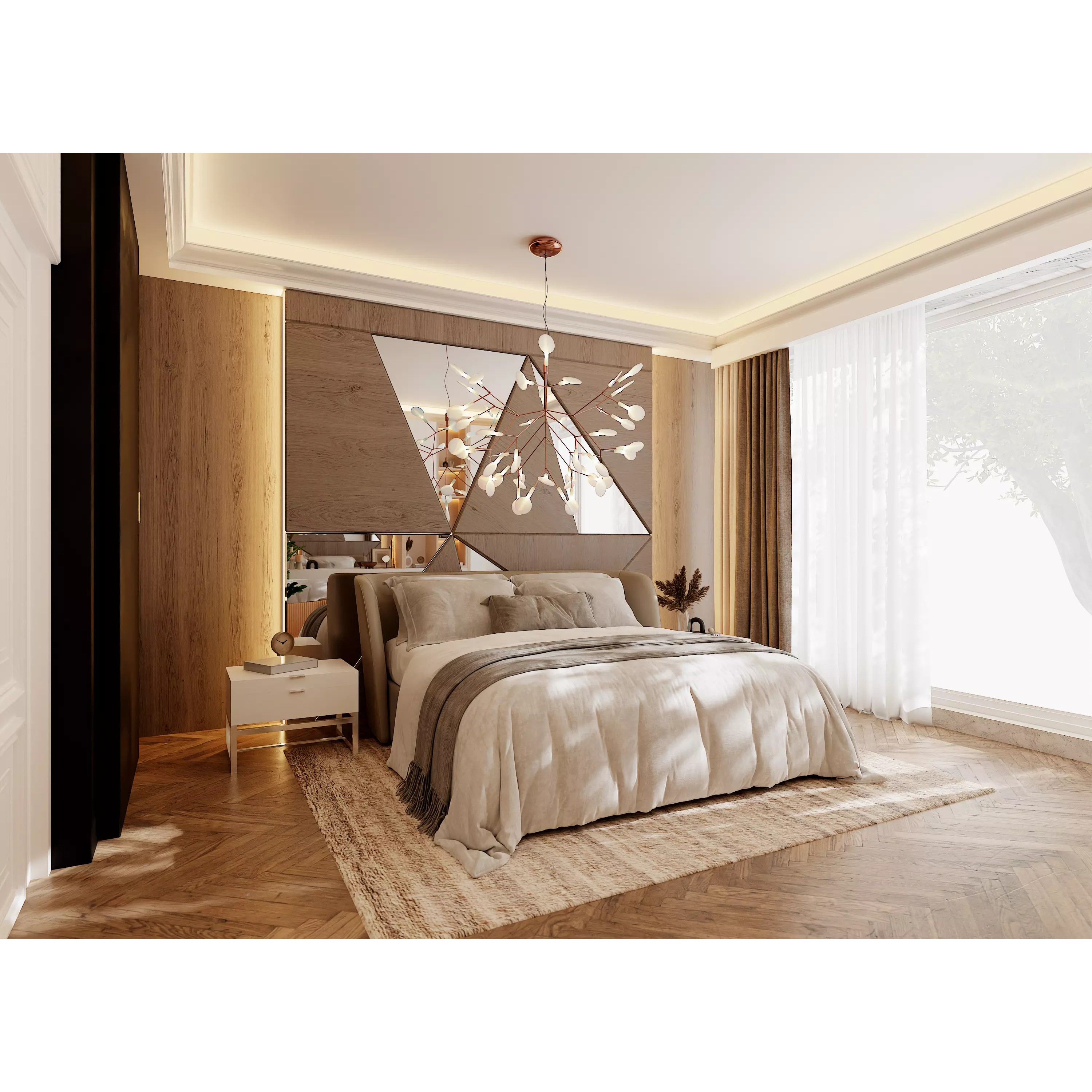 Photorealistic Bedroom Scene - Optimized 3D Model - View 2