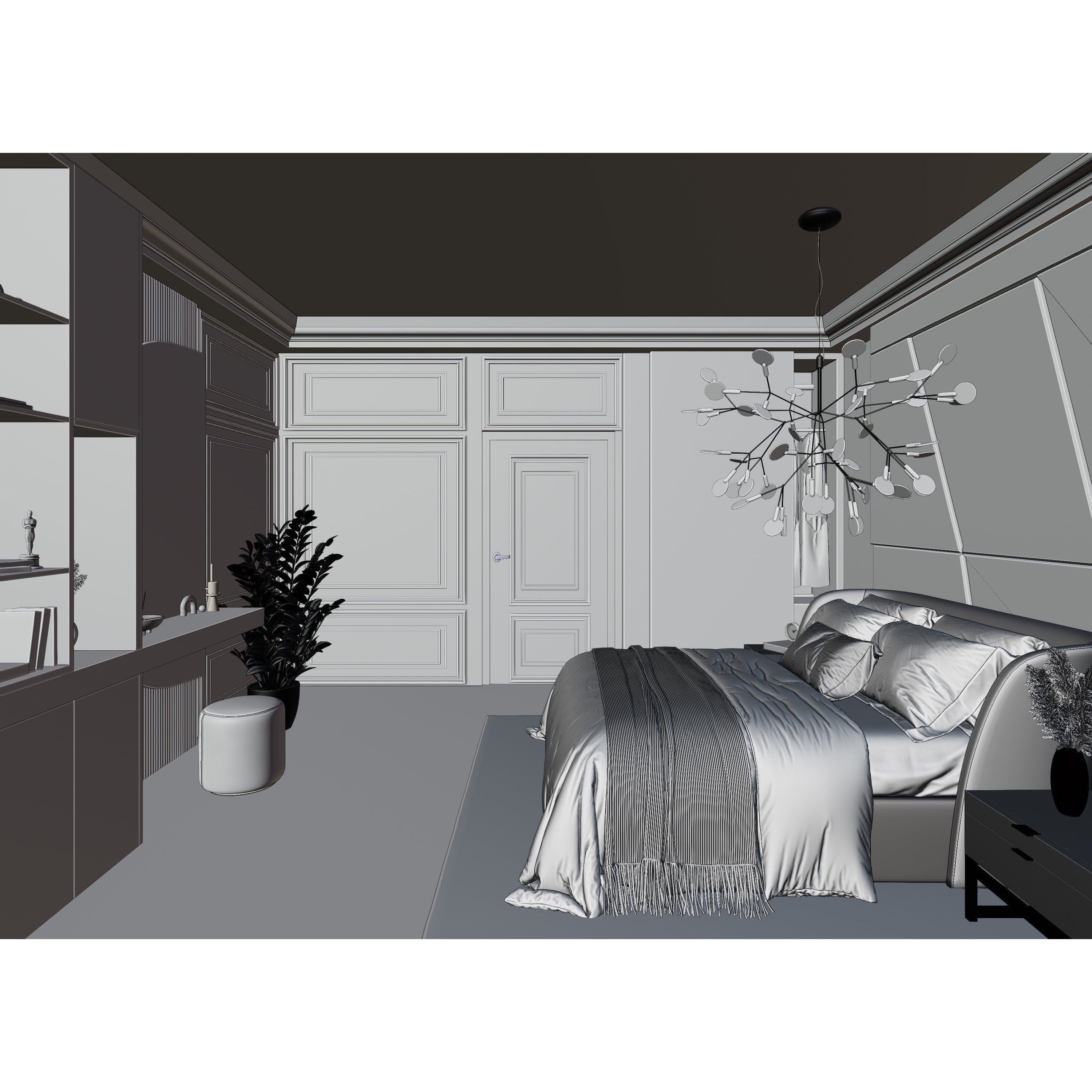 Photorealistic Bedroom Scene - Optimized 3D Model - View 20