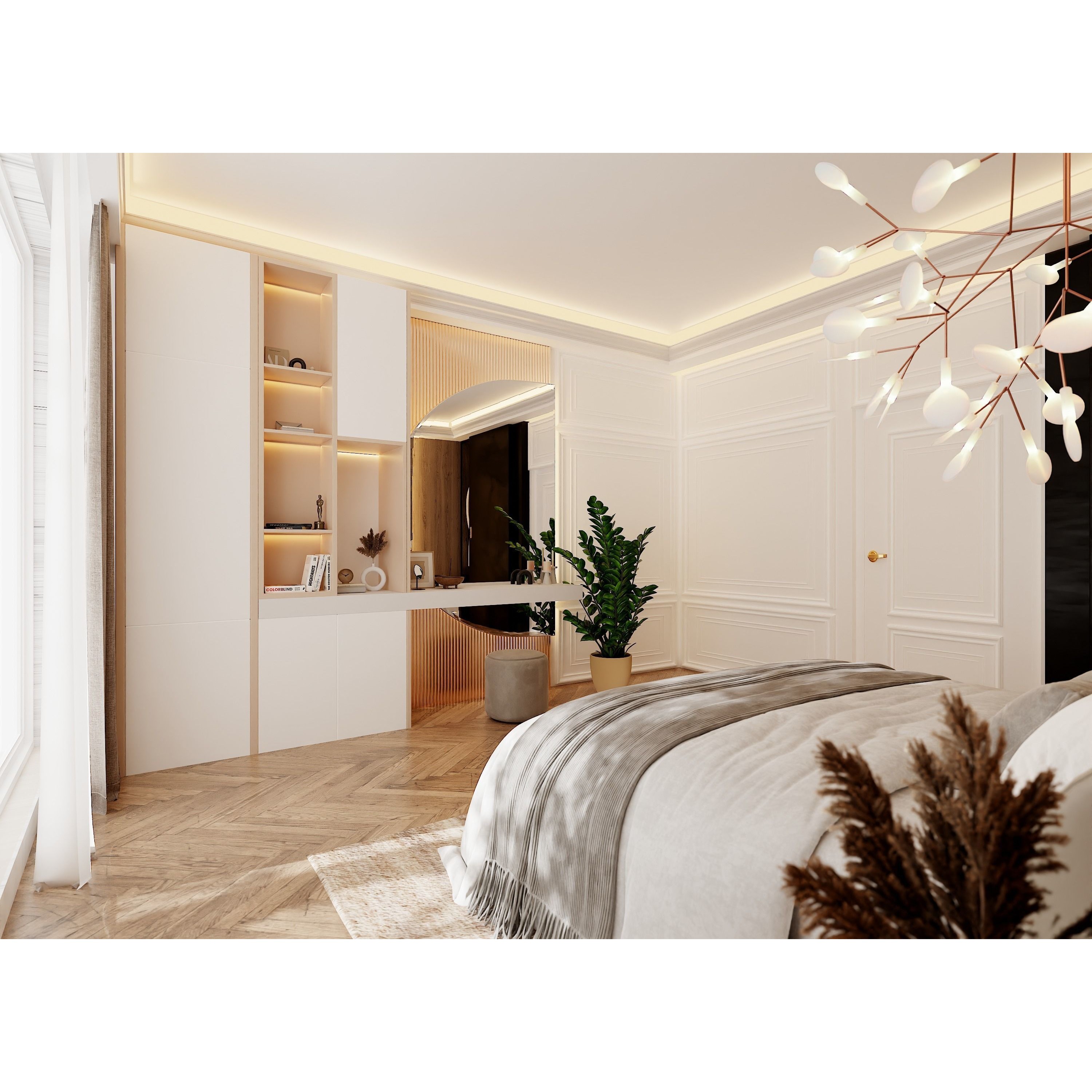 Photorealistic Bedroom Scene - Optimized 3D Model - View 5