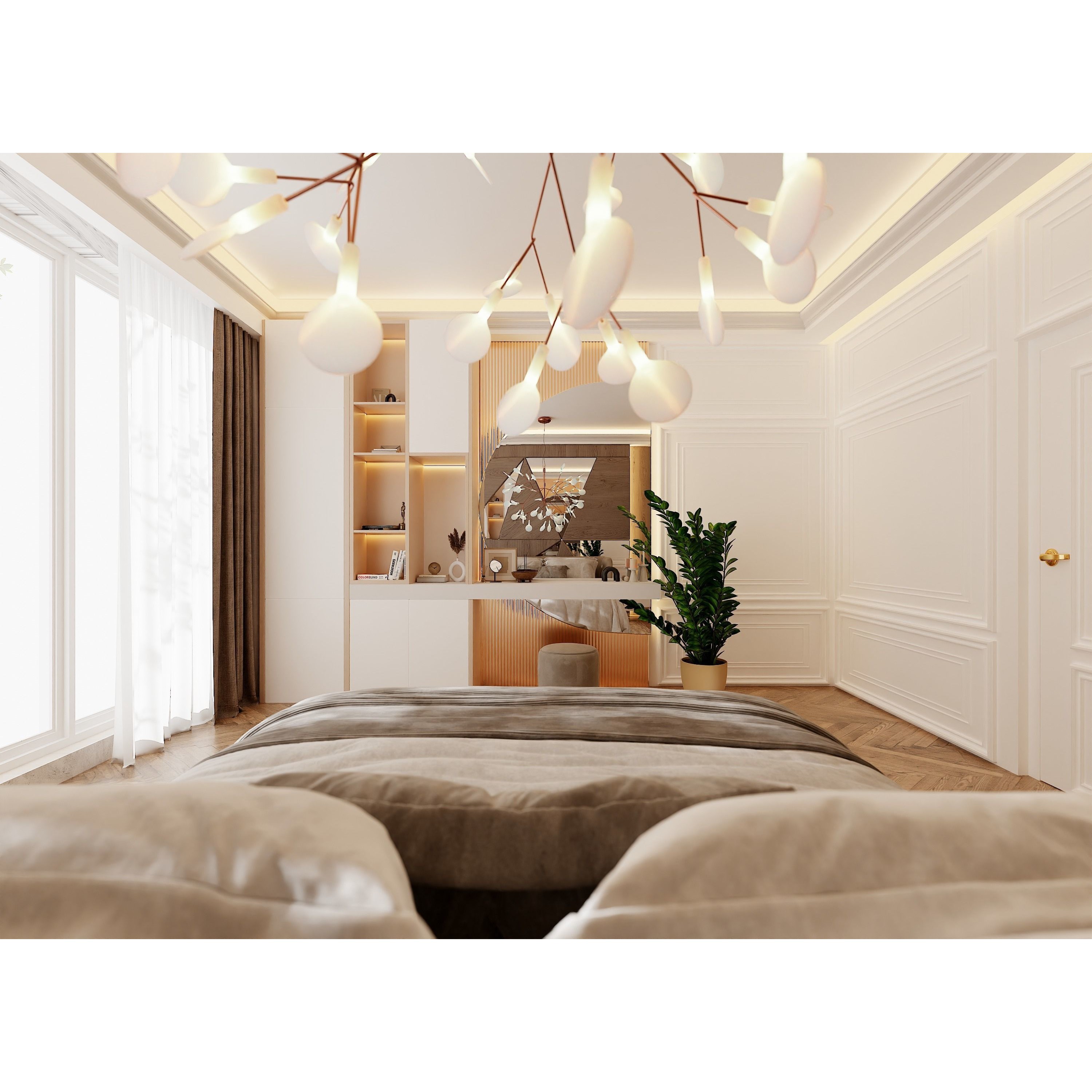 Photorealistic Bedroom Scene - Optimized 3D Model - View 6