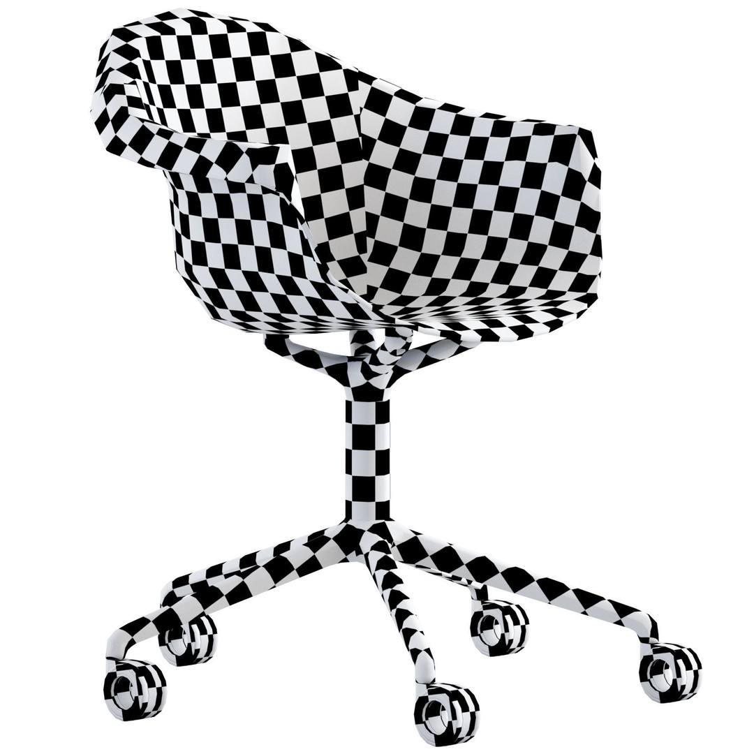 Vondom Incasso Caster Armchair 3D Model – Realistic Furniture Asset, FBX, OBJ