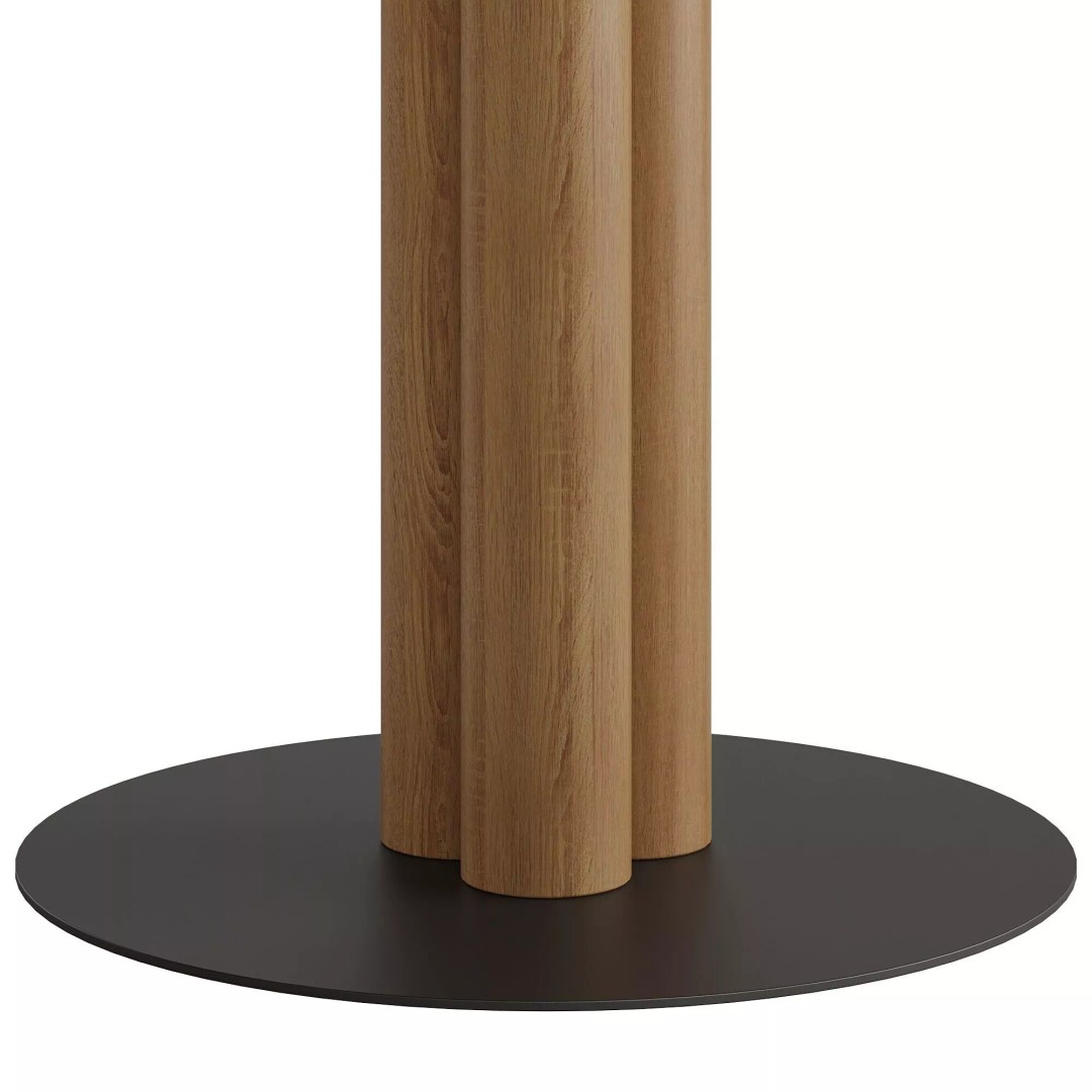 Cinnabon Dining Table 3D Model – Modern Round Kitchen Furniture, FBX, OBJ - View 5