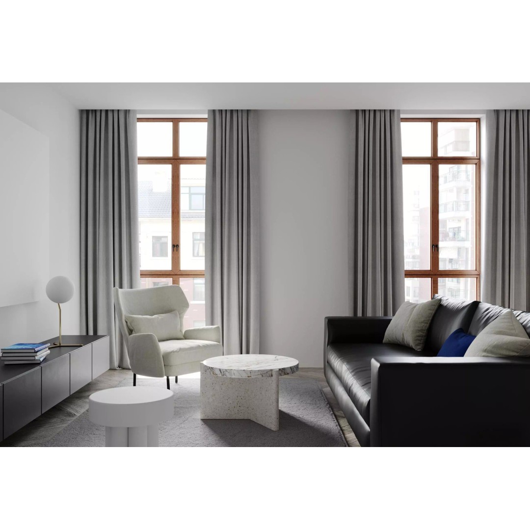 Urban Minimal Living Room 3D Model – Contemporary Interior Design, FBX - View 2