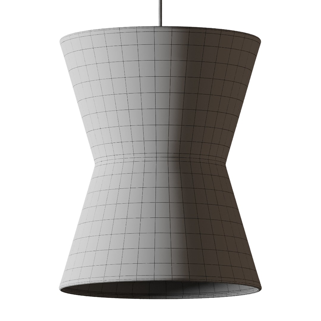 Gifu Lantern Pendant Light 3D Model – Minimalist Japanese Design, FBX