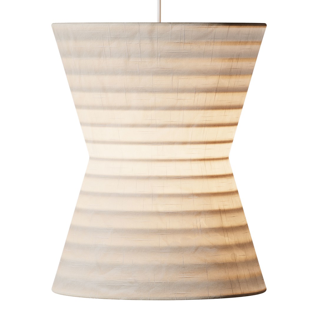 Gifu Lantern Pendant Light 3D Model – Minimalist Japanese Design, FBX - View 6