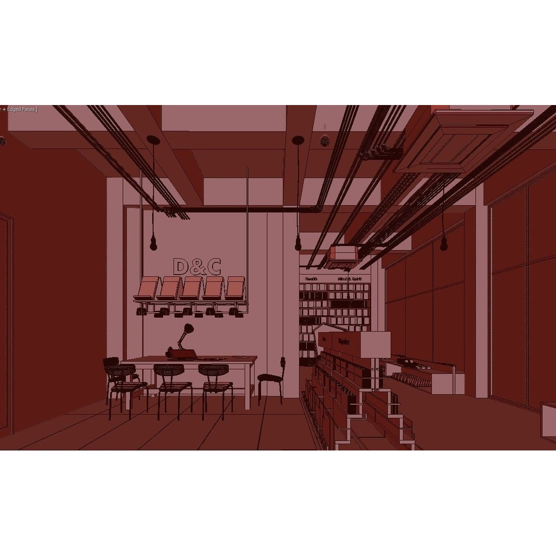 Bookstore 3D Model – Detailed Interior Asset with Books and Accessories