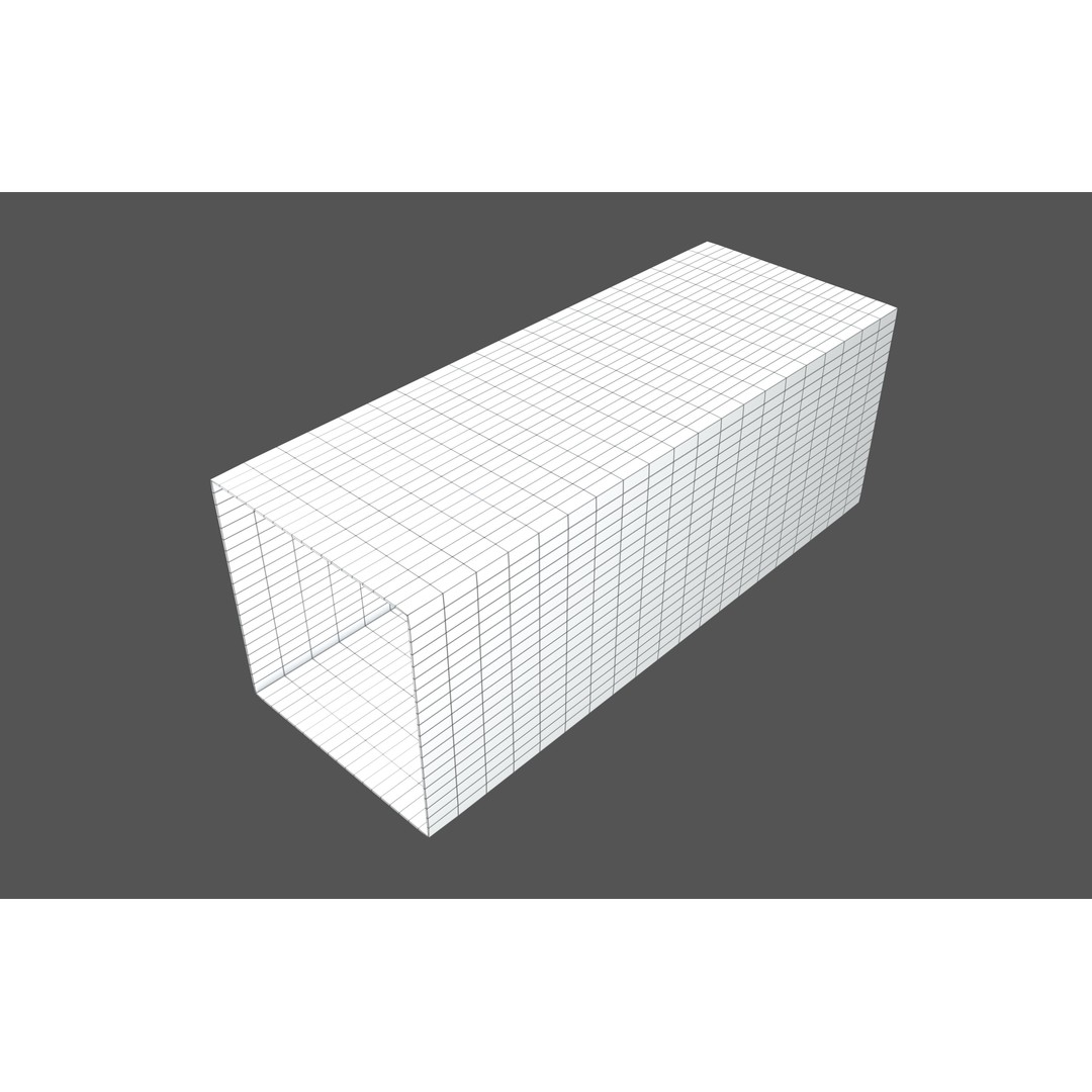 Grid Room Projection 3D Model – Low Poly Architectural Design, FBX - View 5