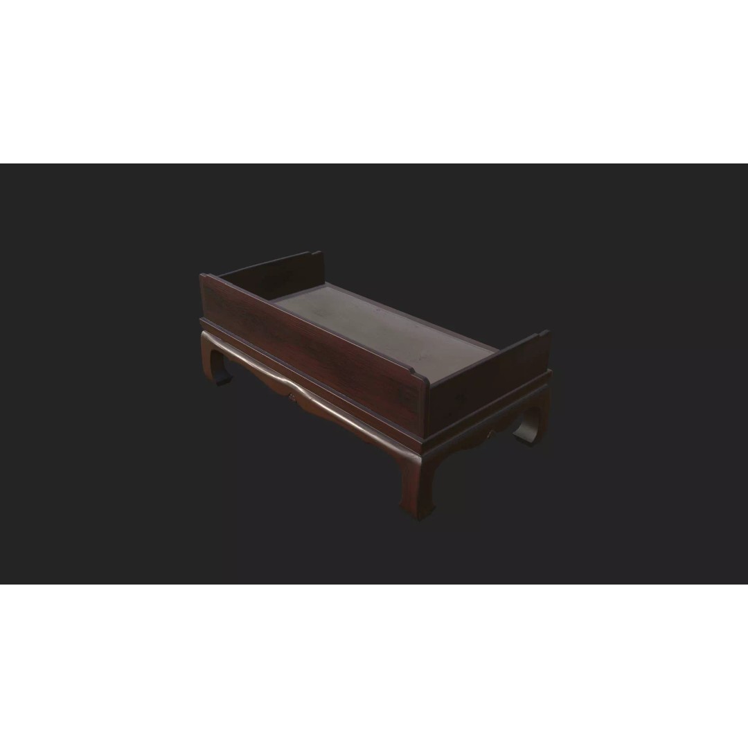 Table and Chairs 3D Model – Low Poly Furniture Asset, FBX/OBJ - View 10