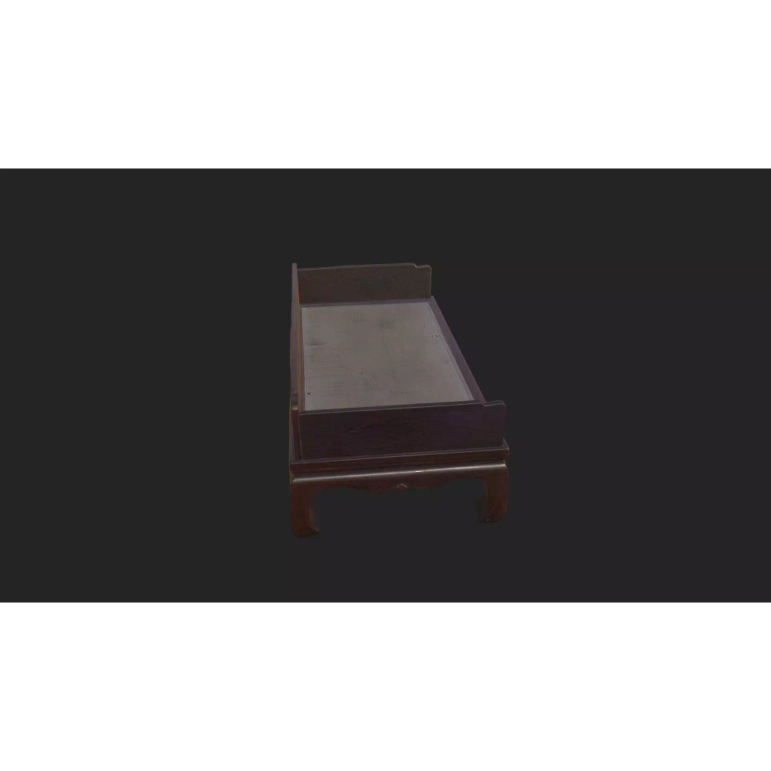 Table and Chairs 3D Model – Low Poly Furniture Asset, FBX/OBJ - View 11