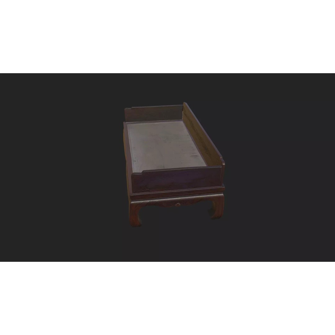 Table and Chairs 3D Model – Low Poly Furniture Asset, FBX/OBJ - View 6