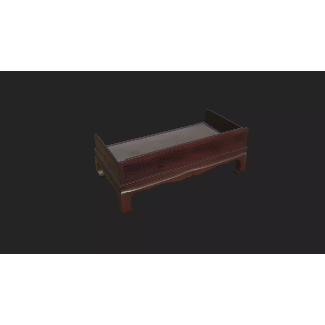 Table and Chairs 3D Model – Low Poly Furniture Asset, FBX/OBJ - View 8