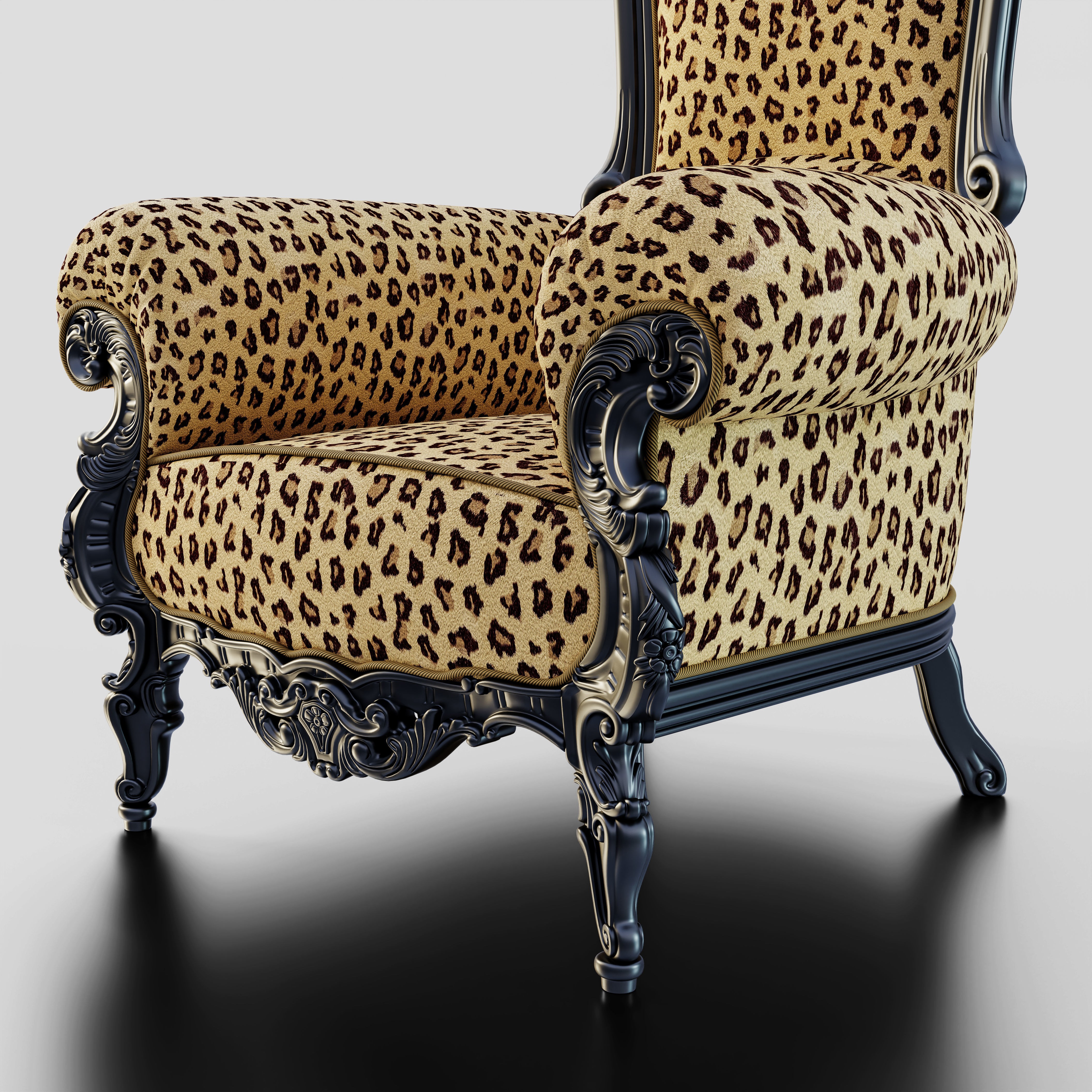 Throne Chair - Game-Ready 3D Model - View 10