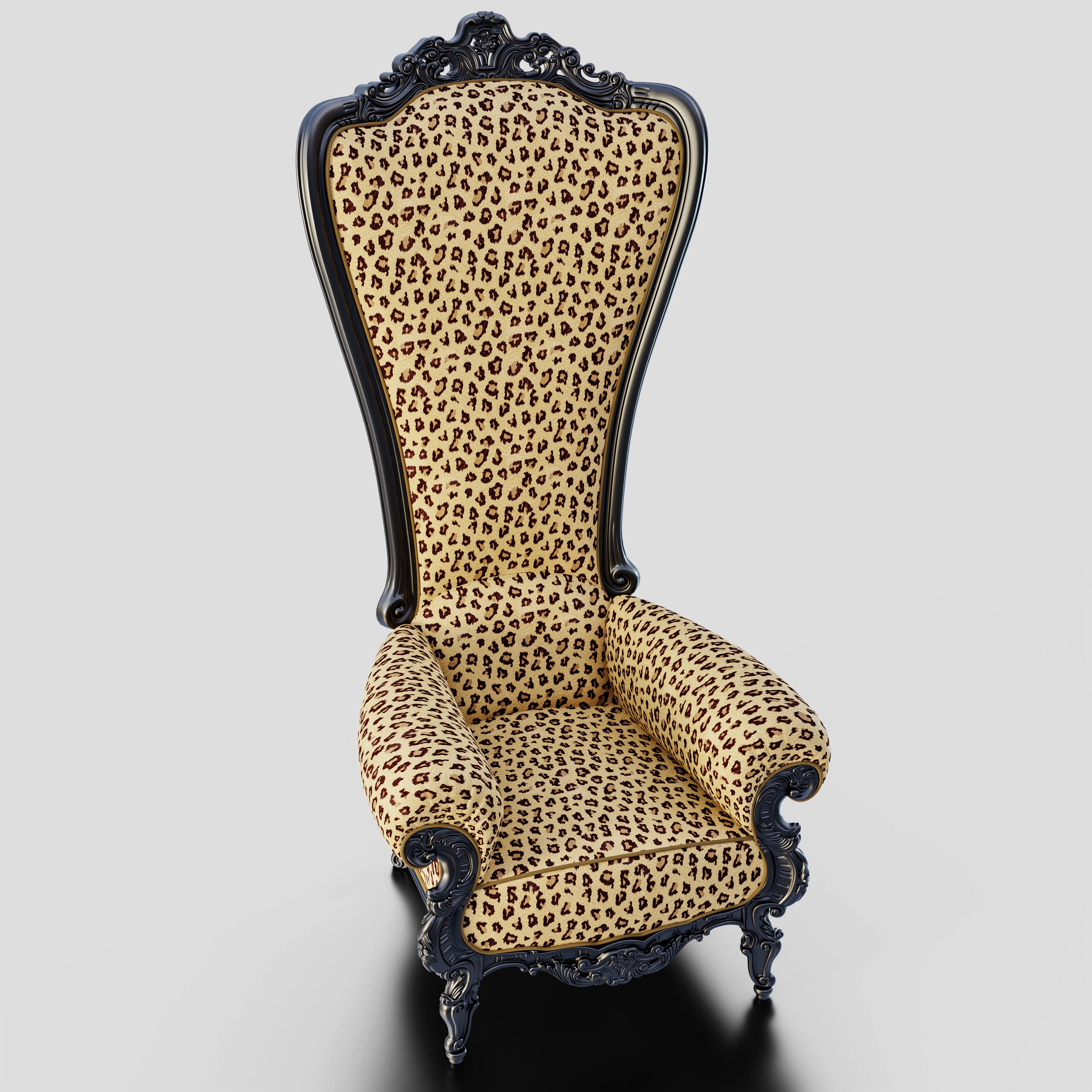 Throne Chair - Game-Ready 3D Model - View 12
