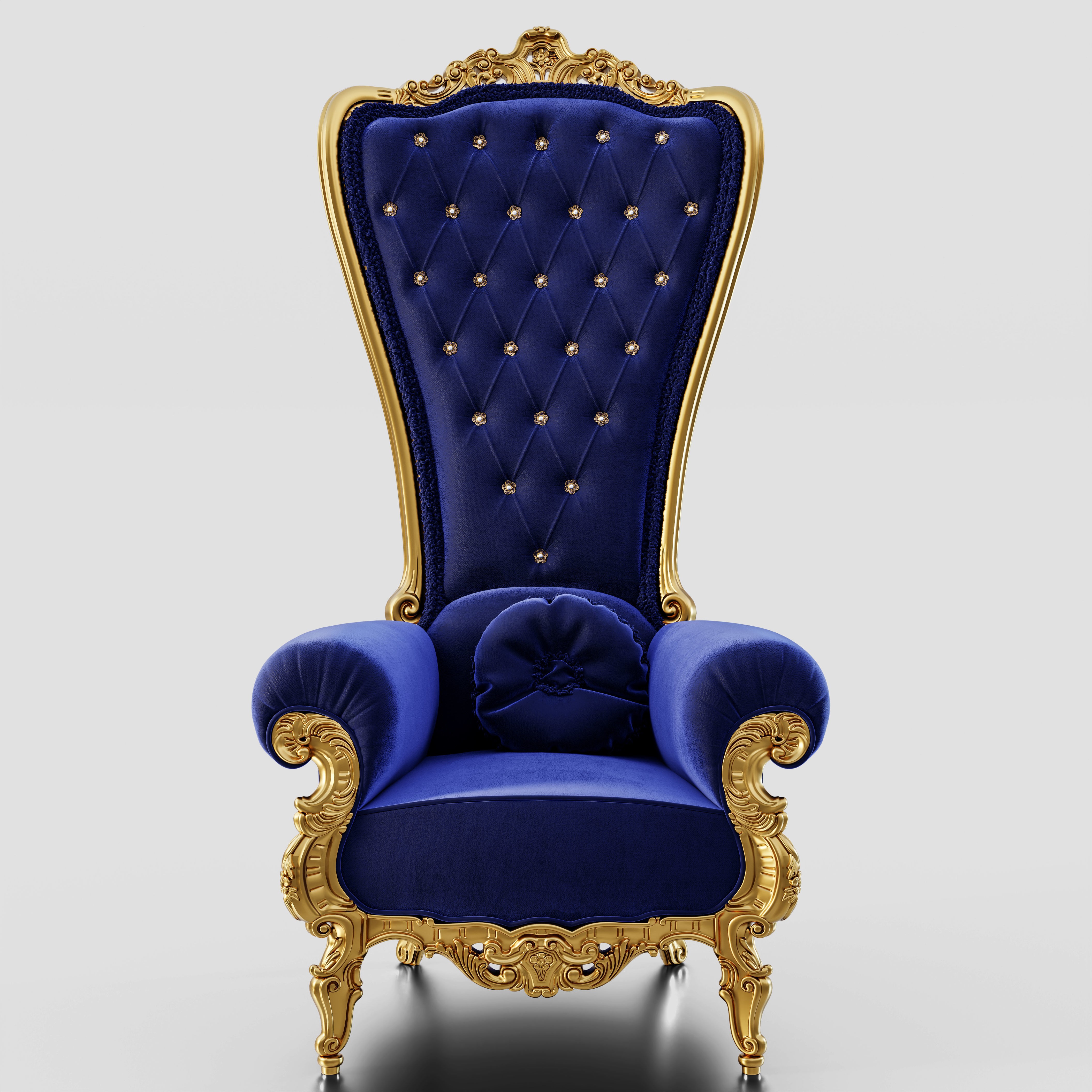 Throne Chair - Game-Ready 3D Model - View 3