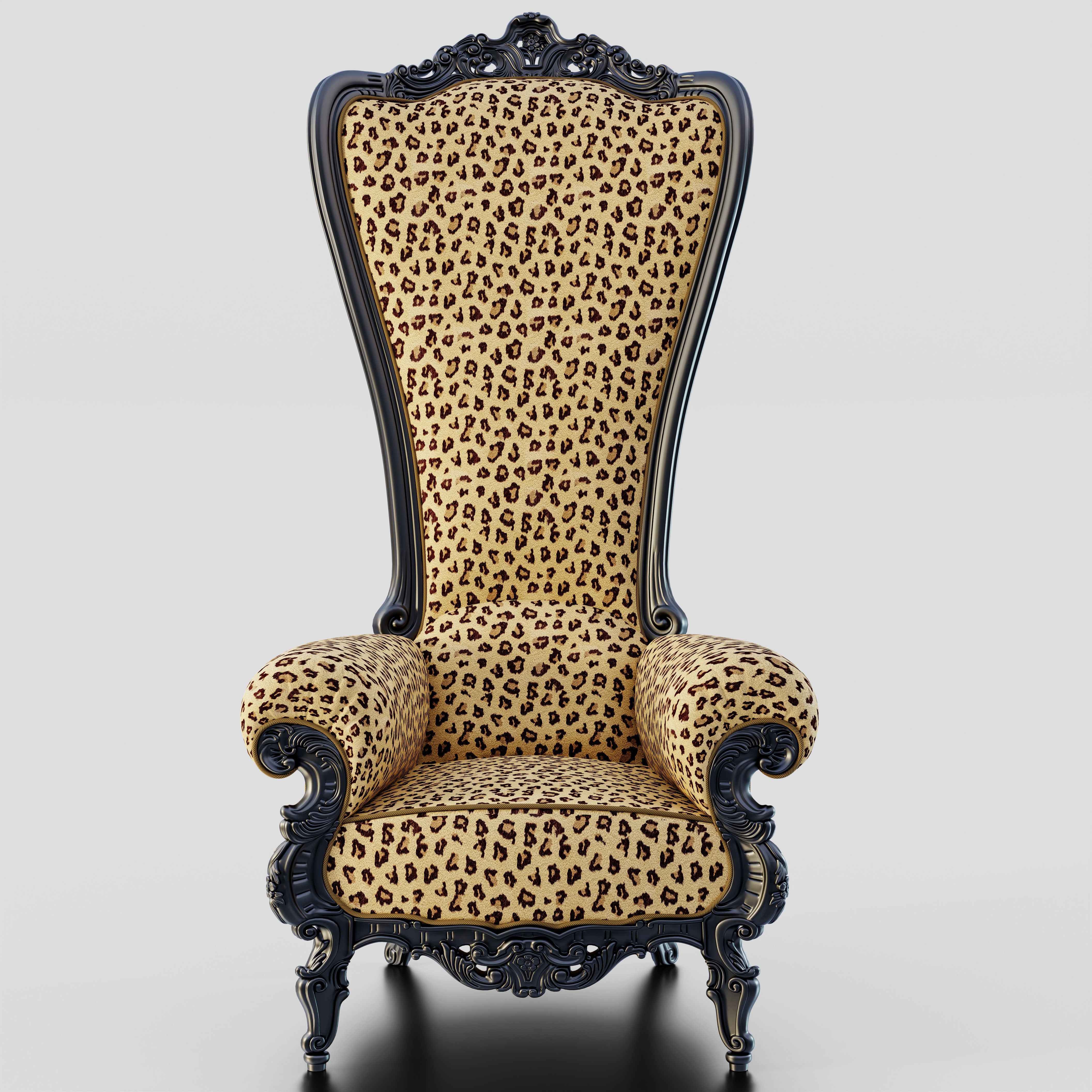 Throne Chair - Game-Ready 3D Model - View 8