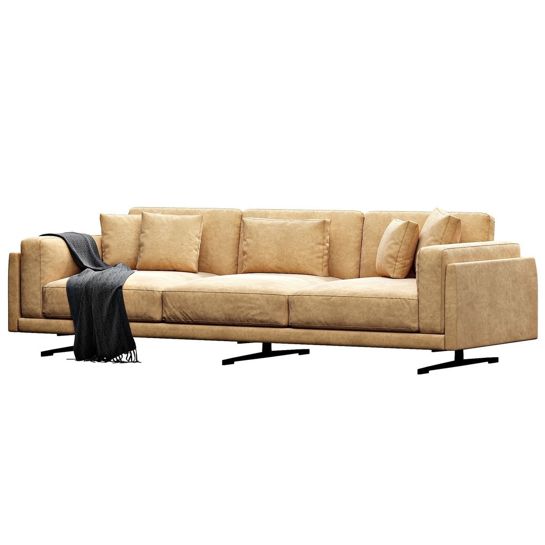 CTS Salotti Creo 3D Model – Modern Sofa, PBR Textures, FBX - View 11