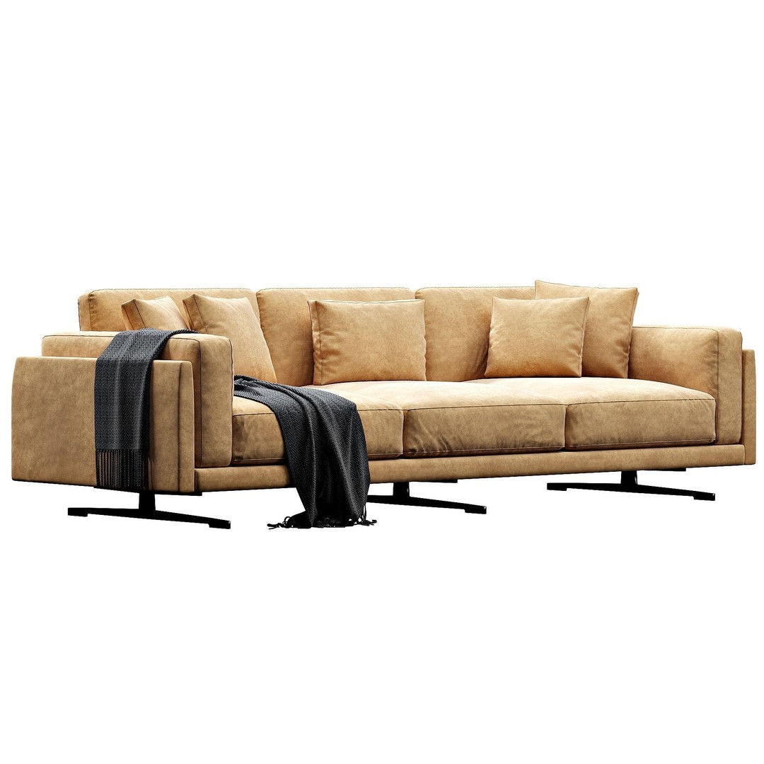 CTS Salotti Creo 3D Model – Modern Sofa, PBR Textures, FBX - View 12