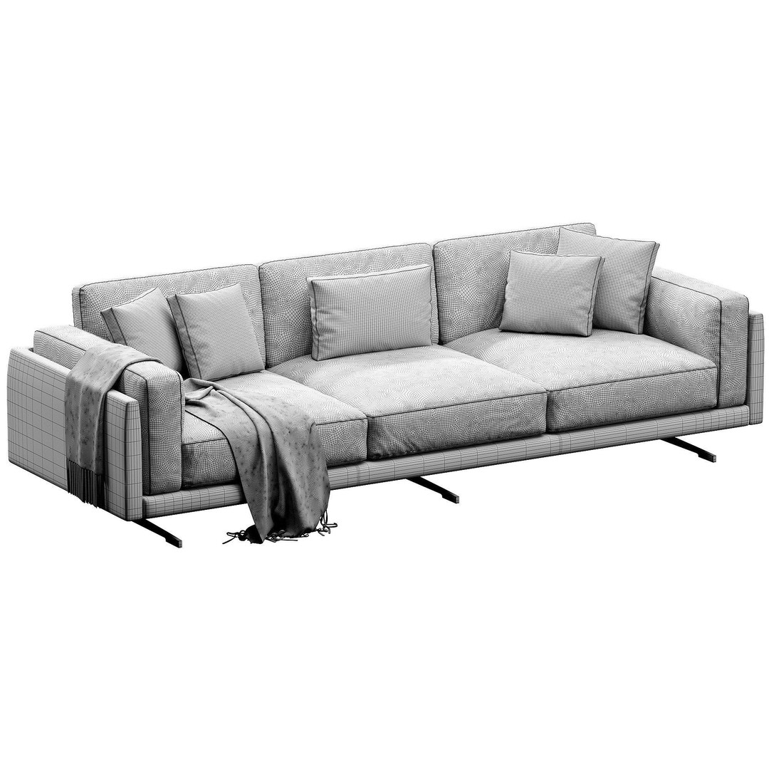CTS Salotti Creo 3D Model – Modern Sofa, PBR Textures, FBX - View 14