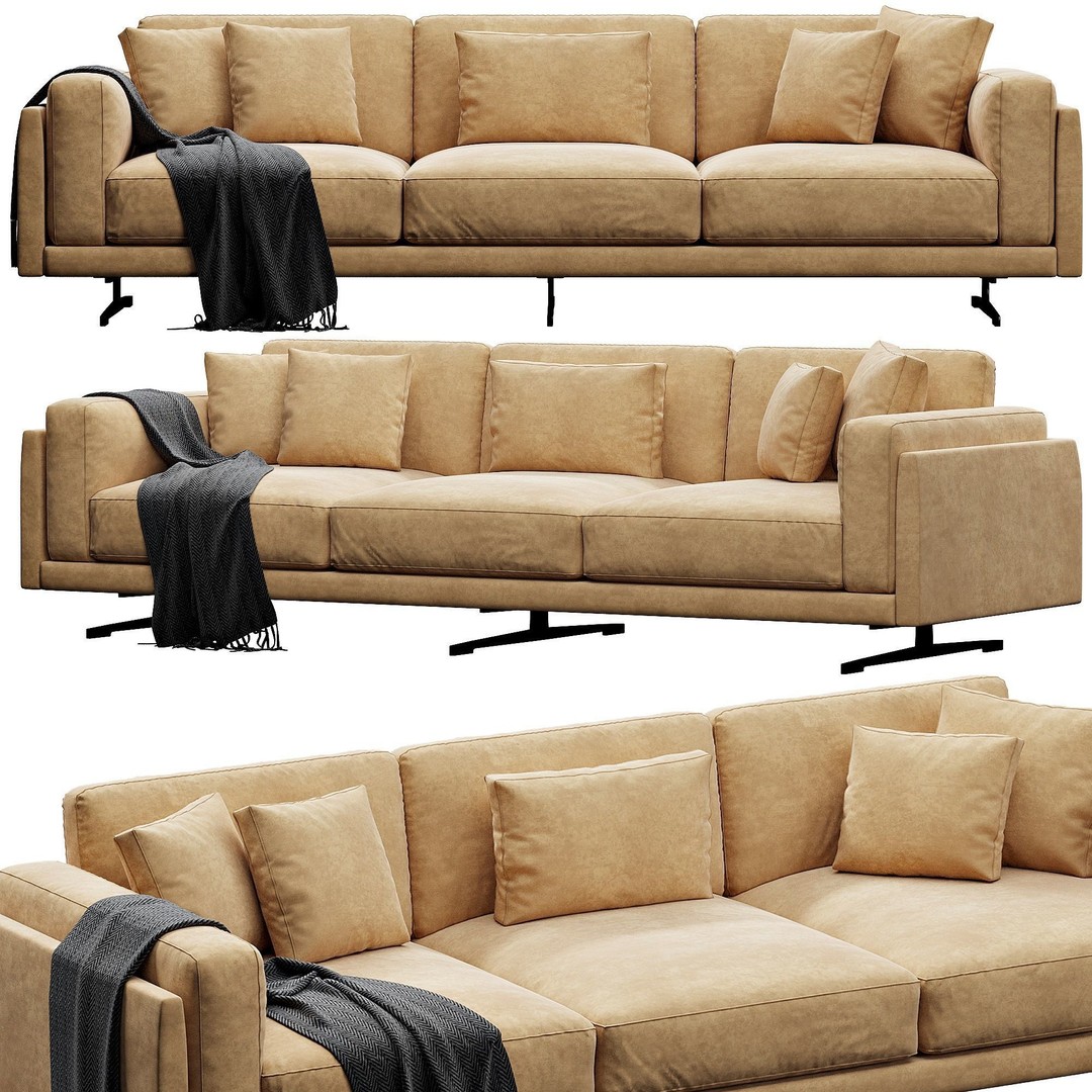 CTS Salotti Creo 3D Model – Modern Sofa, PBR Textures, FBX - View 5