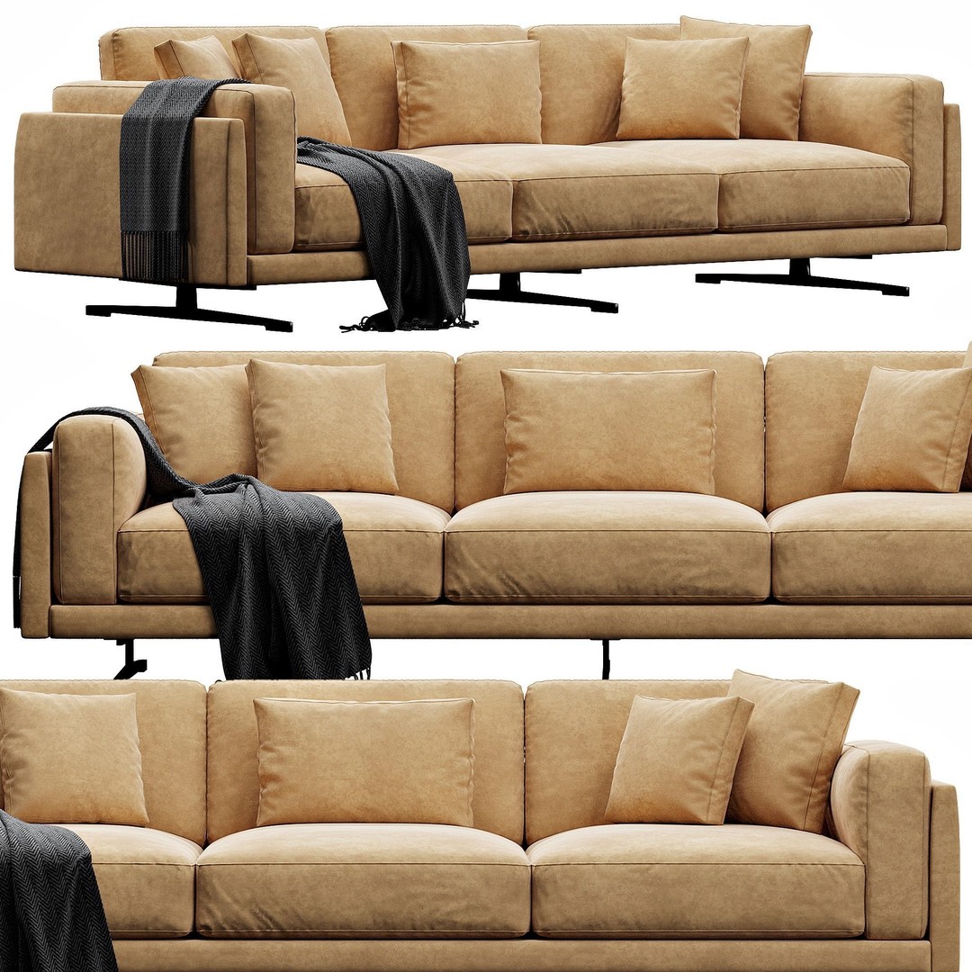 CTS Salotti Creo 3D Model – Modern Sofa, PBR Textures, FBX - View 6