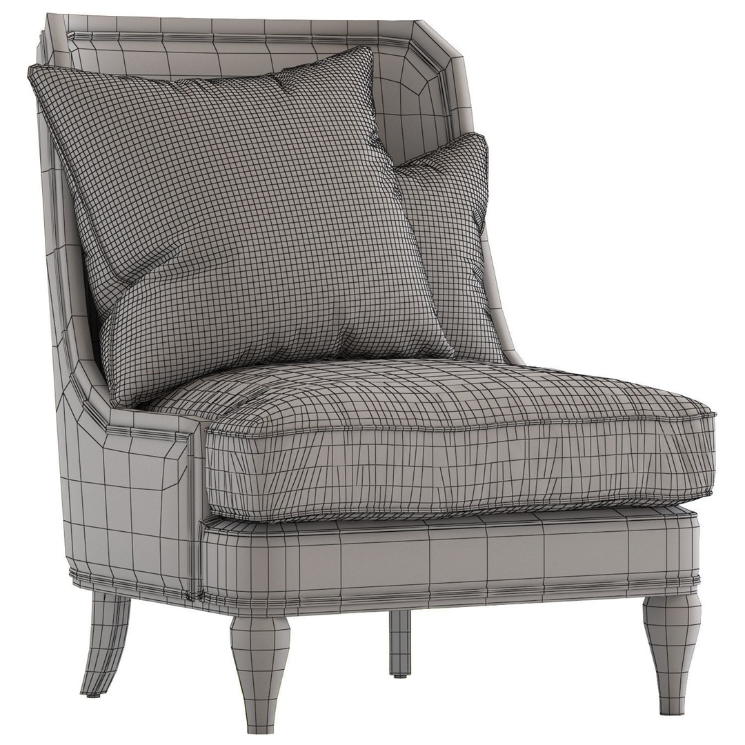 Erik Armchair 3D Model – Modern Furniture Design, FBX, OBJ - View 6