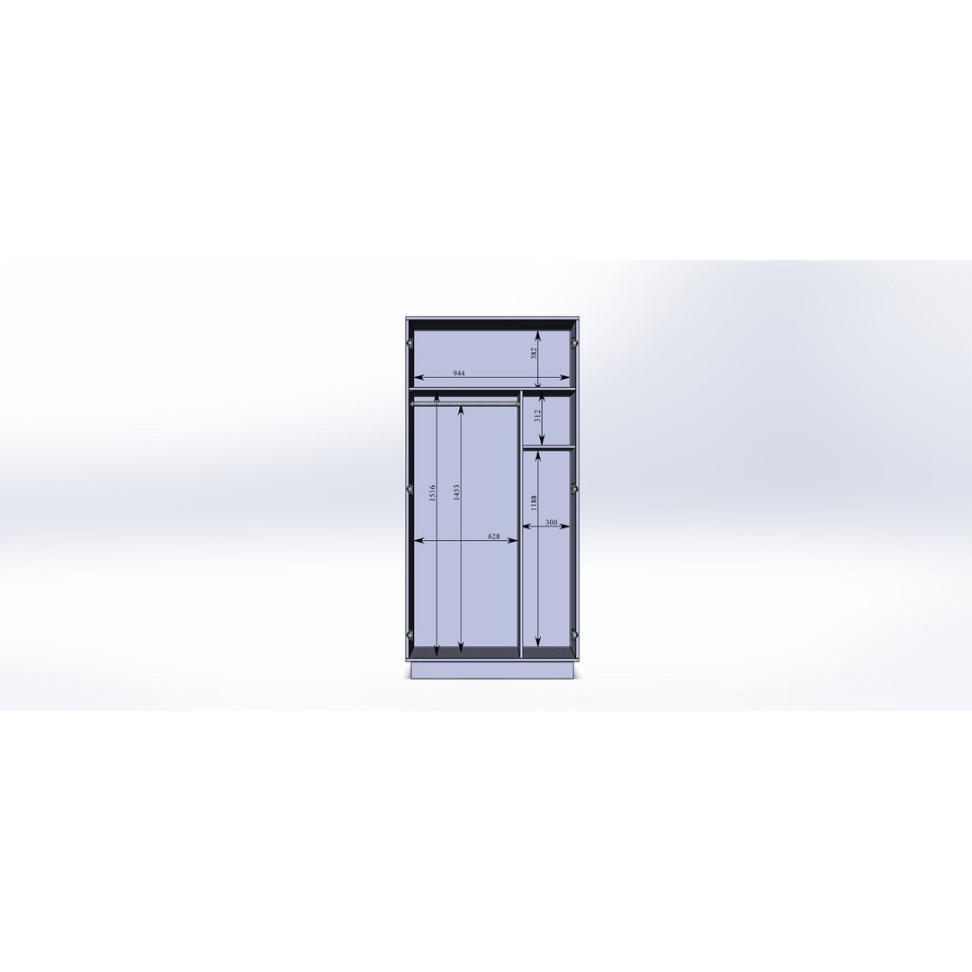 Cabinet 3D Model – Office Furniture, Game Ready, FBX & OBJ Formats