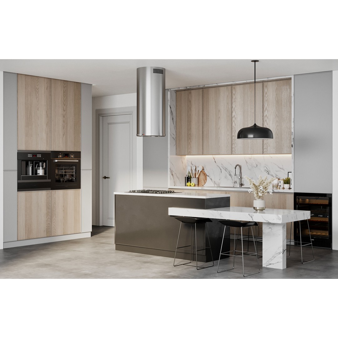 Kitchen 3D Model – Contemporary Interior Design, FBX, OBJ - View 3