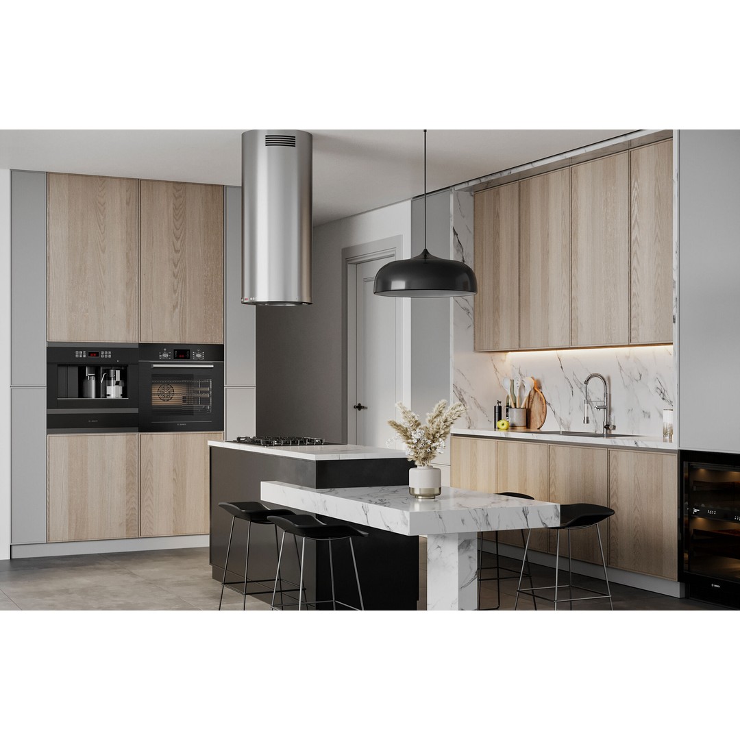 Kitchen 3D Model – Contemporary Interior Design, FBX, OBJ - View 4