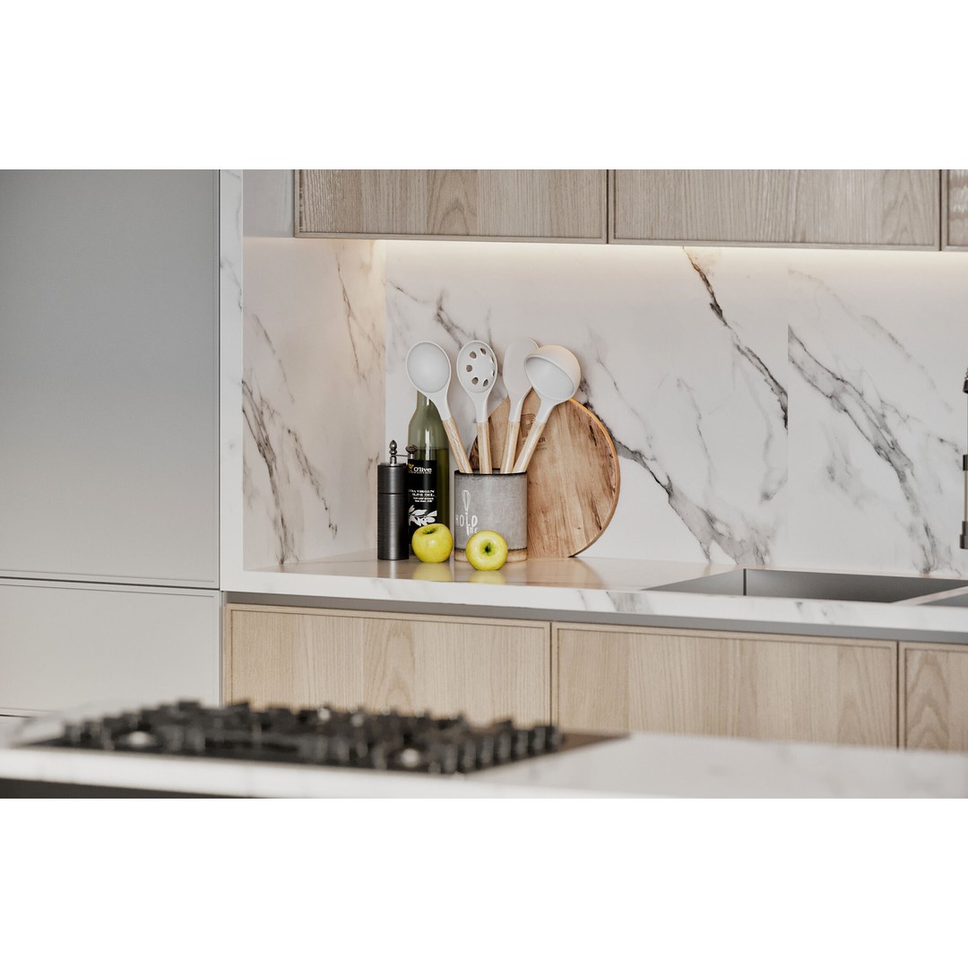 Kitchen 3D Model – Contemporary Interior Design, FBX, OBJ - View 6