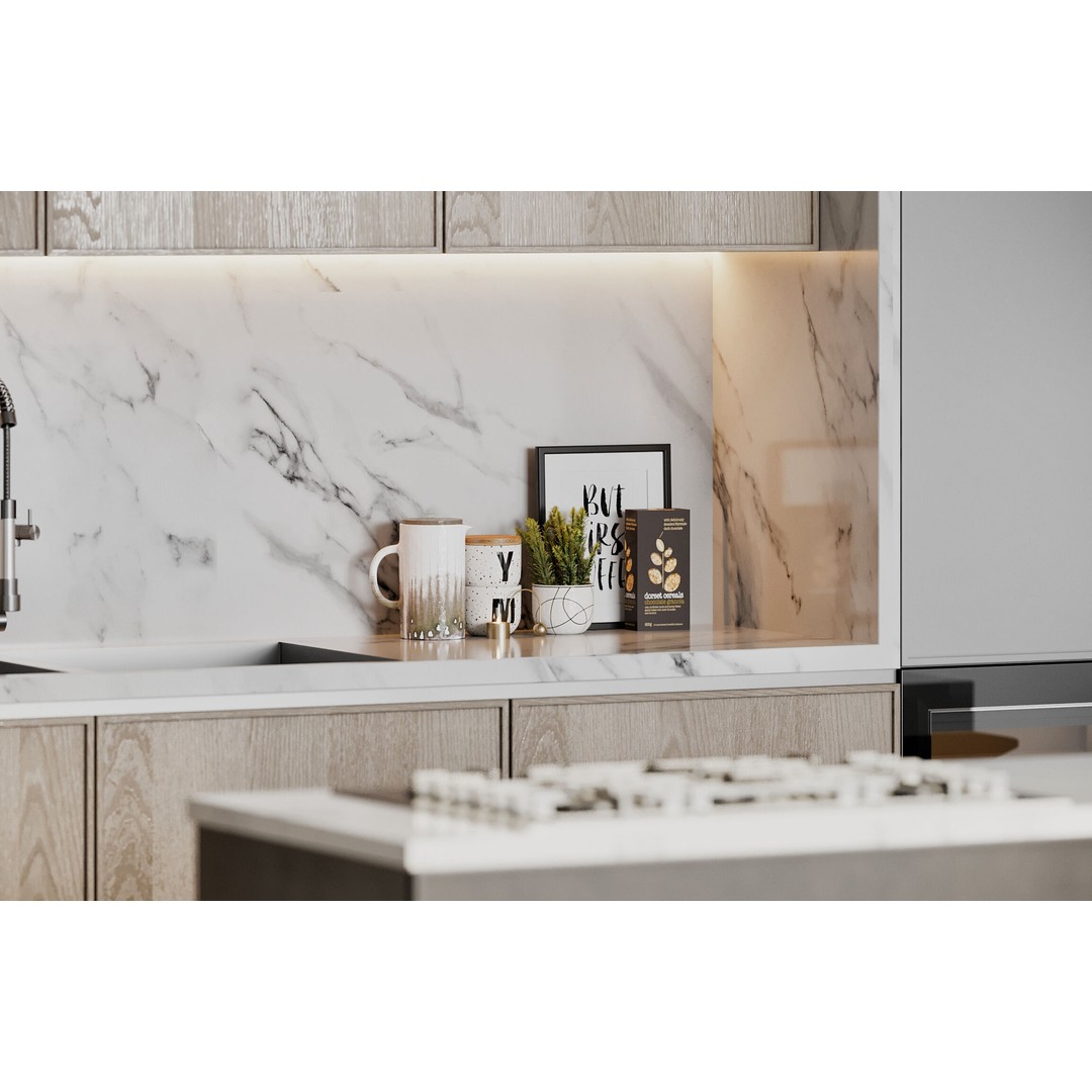 Kitchen 3D Model – Contemporary Interior Design, FBX, OBJ - View 8