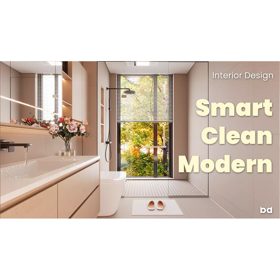 Modern Bathroom 3D Model – Functional Design with V-Ray, 3ds Max
