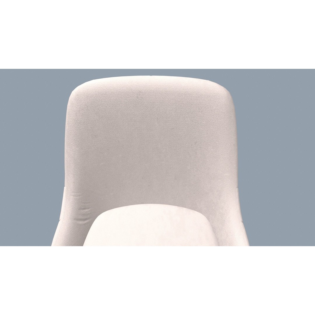 Bar Stool 3D Model – Modern Design with Gold Legs, Game Ready - View 17