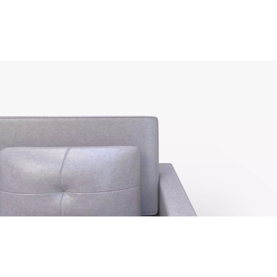 Zoey Linen Convertible Sleeper Loveseat 3D Model – PBR Textured, FBX, Blender - View 10
