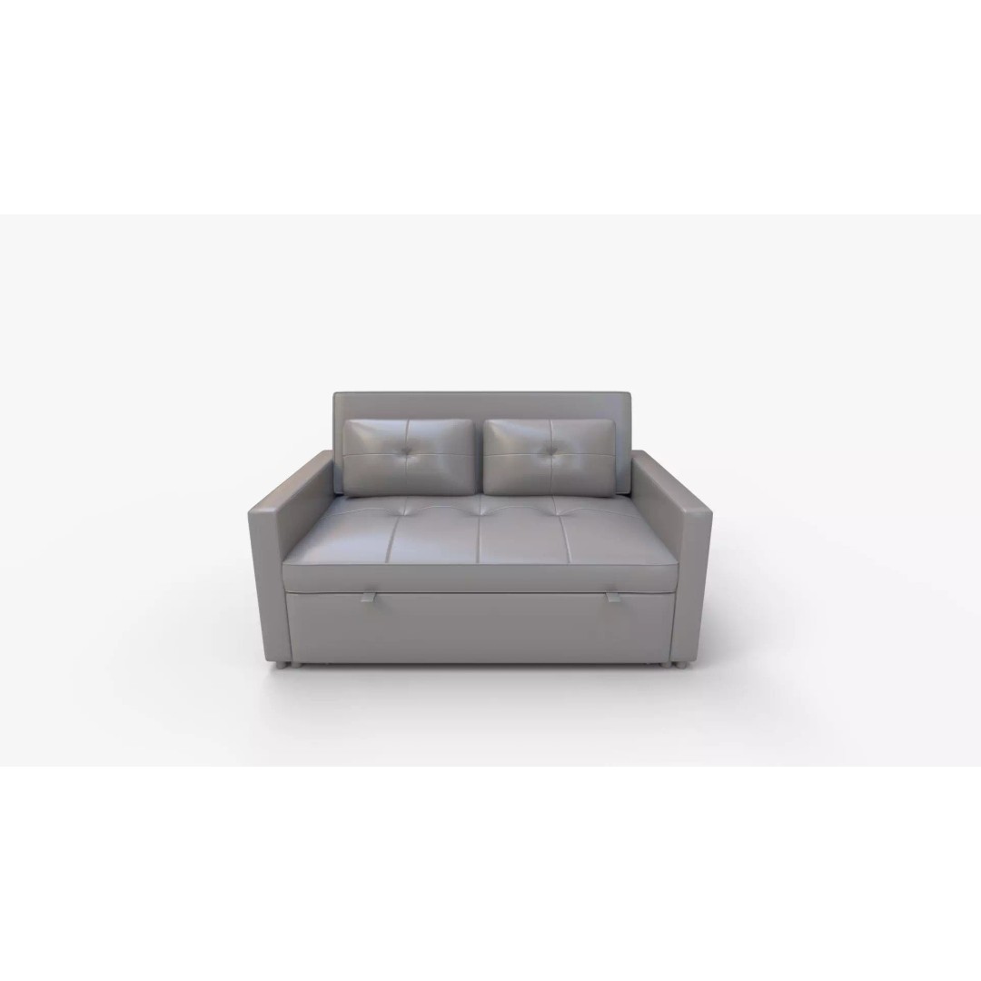 Zoey Linen Convertible Sleeper Loveseat 3D Model – PBR Textured, FBX, Blender - View 12