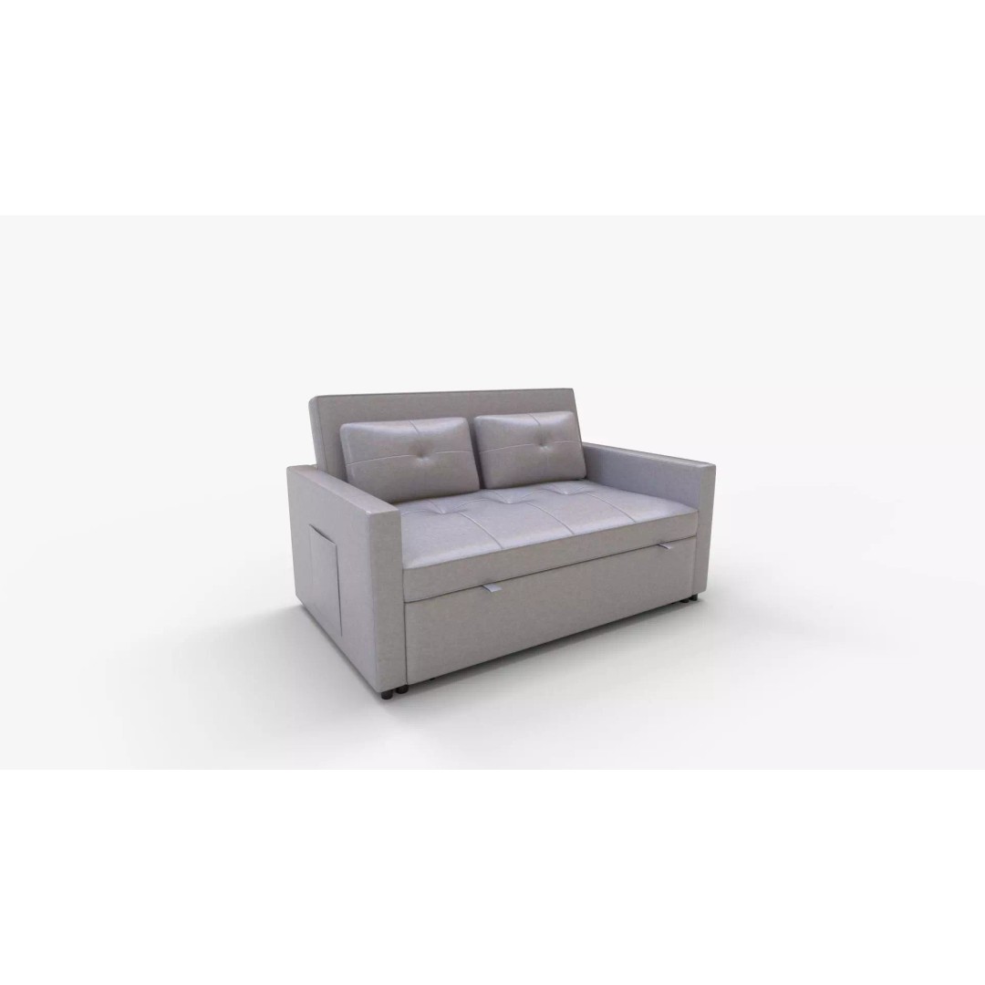 Zoey Linen Convertible Sleeper Loveseat 3D Model – PBR Textured, FBX, Blender - View 2